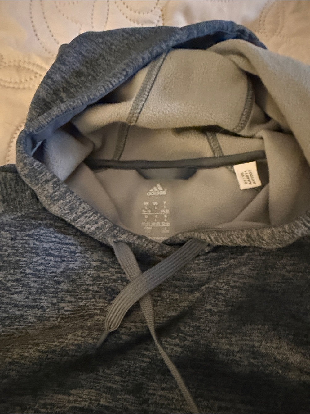 adidas Men’s Heather Gray Pullover Hoodie
